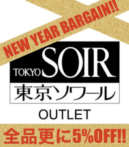 NEW YEAR BARGAIN!!　レジにて更に5%OFF!!