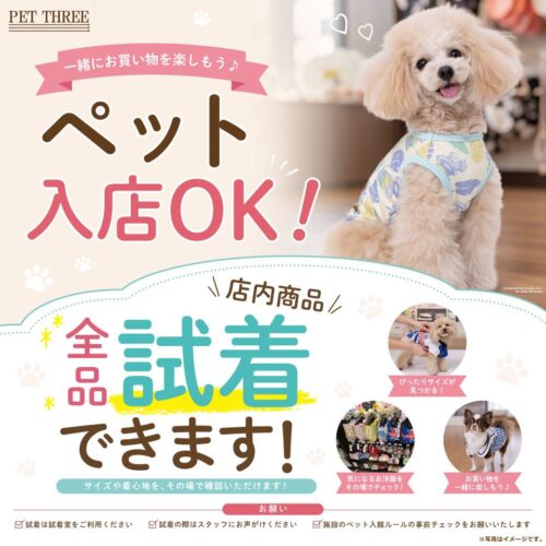 🐶わんちゃん・ねこちゃん歩きでの入店OK✨
